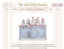 Tablet Screenshot of littlecakeparlour.com
